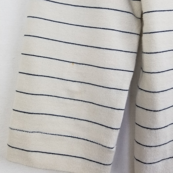 Kate Spade Saturday Ivory Striped Cotton Top Sz S - Picture 5 of 11